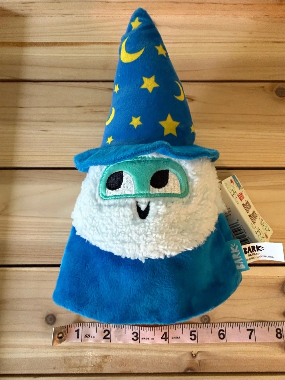 NWT Bark Merlin Monroe Wizard Squeaky and Crinkle Dog Toy